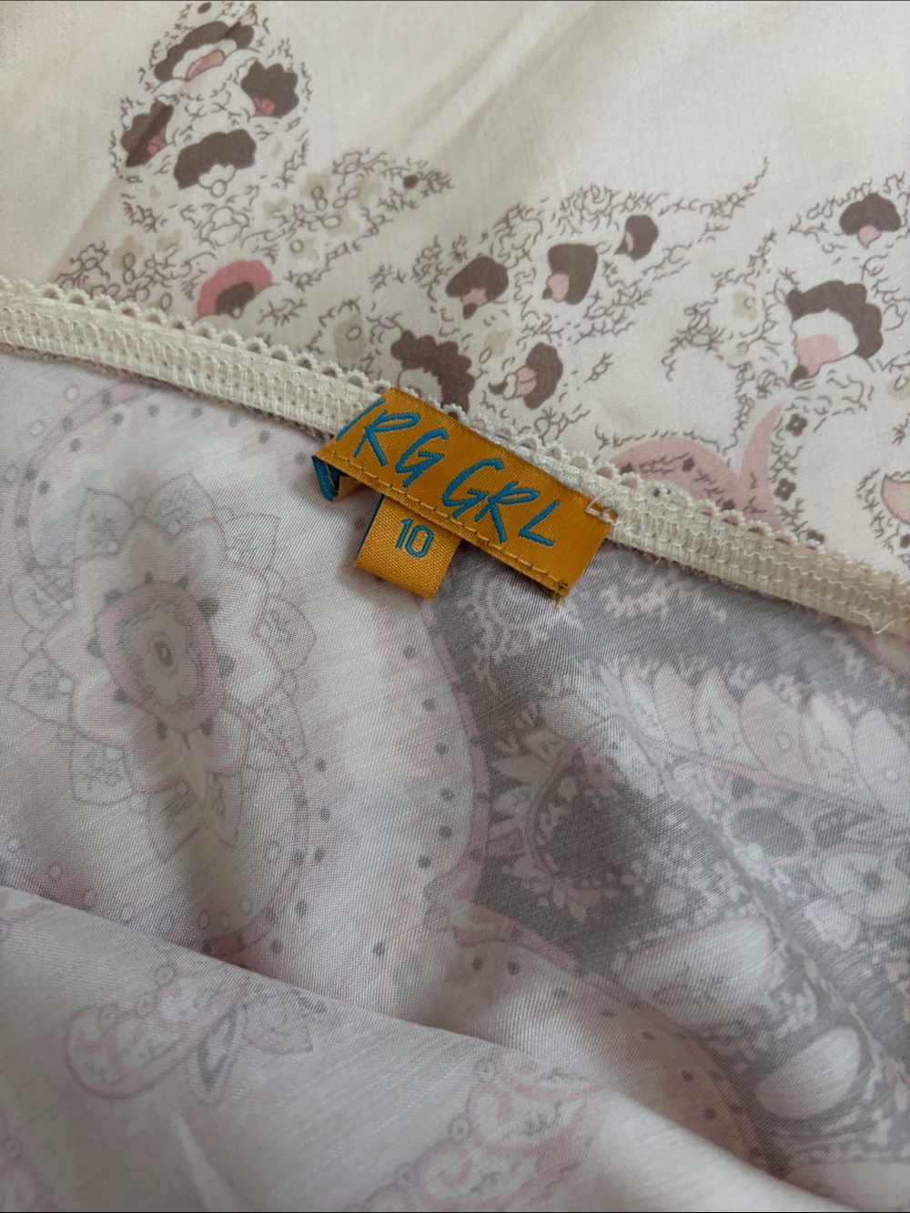 Verge Girl Paisley Satin Slip Skirt - Picture 3 of 3